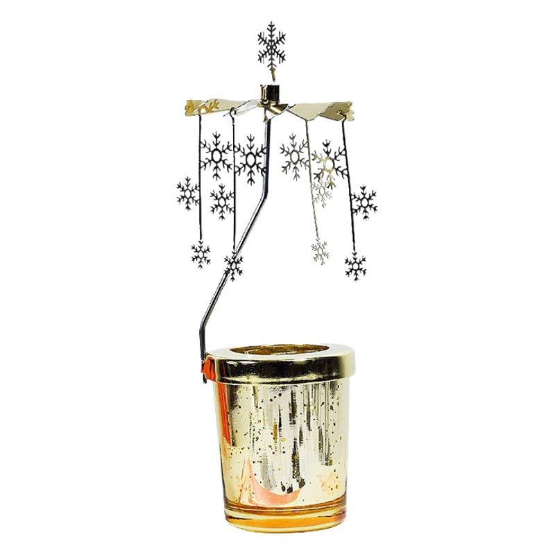 FUENTE Fábrica creativa Amazon cielo estrellado molino de viento vidrio flujo aire caliente romántico aromaterapia giratoria candelabro linterna