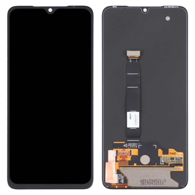 Aplicable al conjunto táctil LCD original de material AMOLED de Xiaomi Mi 9 (color: negro)