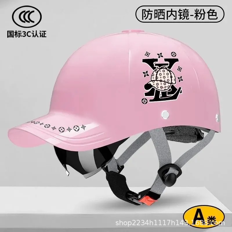 2026 National Standard 3C Certified Electric Motorcycle Duckbill Helmet Men's Summer Sun Protection Breathable Safety Helmet for Men and Women