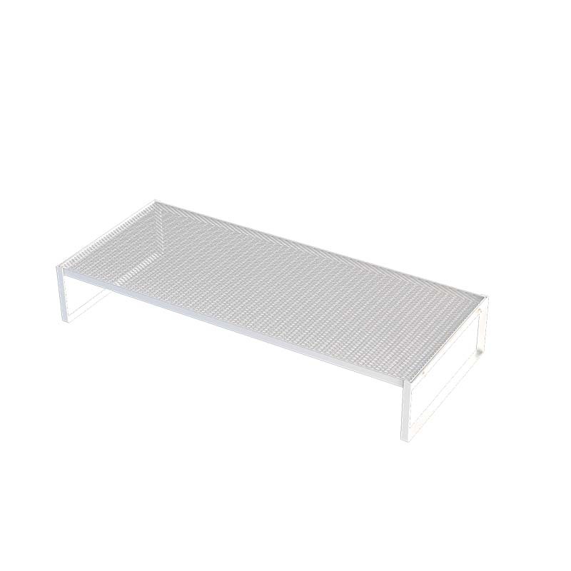 Organizador de almacenamiento minimalista para escritorio de dormitorio con soporte elevado para computadora, estante elevador para monitor de oficina sin instalación.