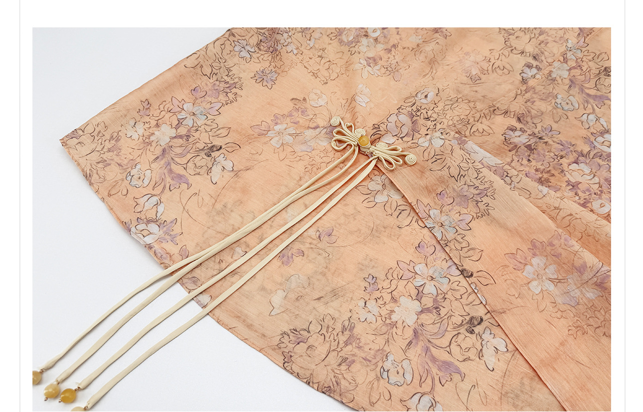 Bộ đồ bộ nữ phong cách Trung Hoa mới, áo rộng quần ống rộng họa tiết jacquard, form suông thoải mái — Trang chủ, bộ đồ, Quần dài chi tiết 16