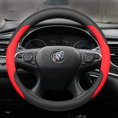 Steering wheel cover, Suitable for 25 New Buick - 16-22-lacrosse-black-and-red-ultra-thin-nappa-leather-other