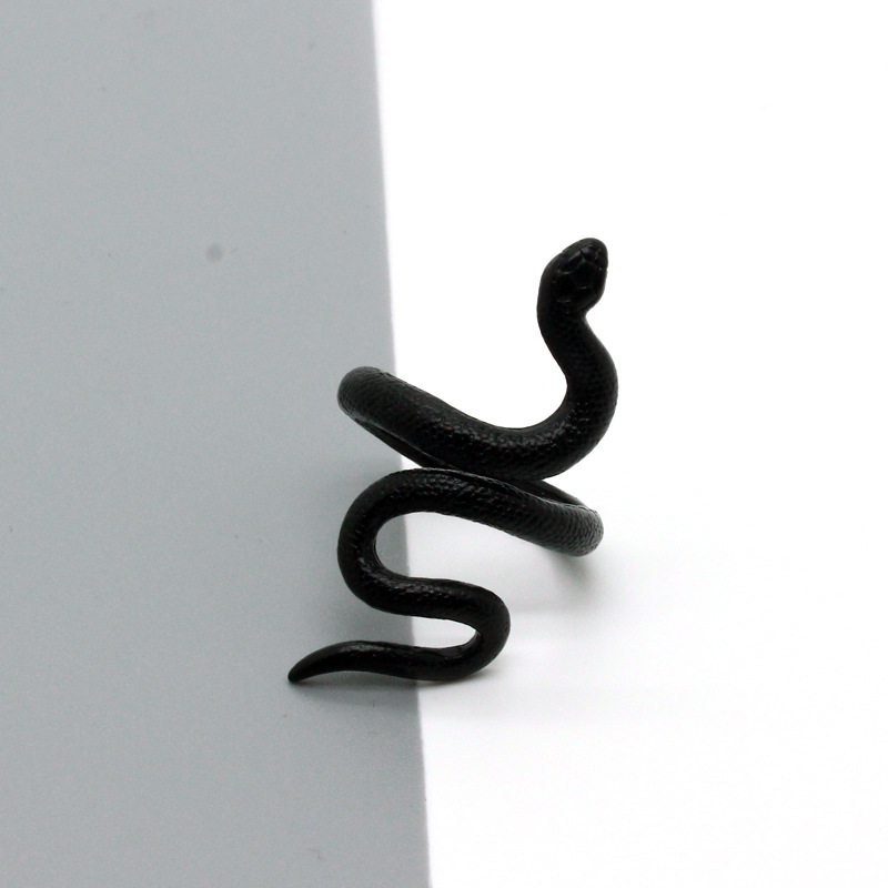 Retro Opening Adjustable Snake Ring display picture 4