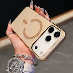 适用苹果17ProMax手机壳i超薄透明磁吸phone16高透PC壳全包保护套