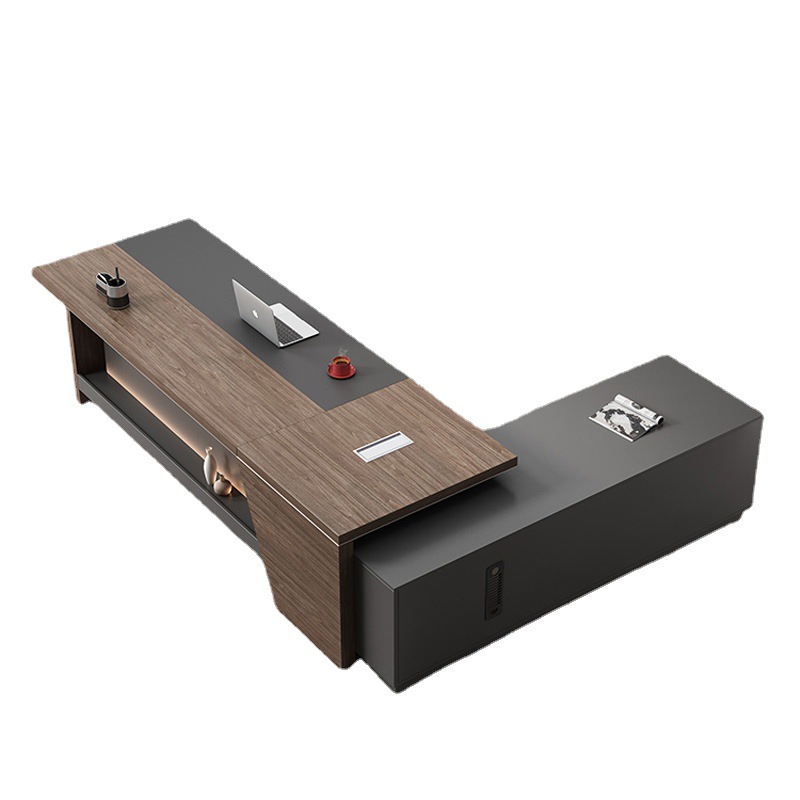 Mesa de alta calidad simple moderna jefe gerente de mesa silla combinación de muebles de oficina personalizados