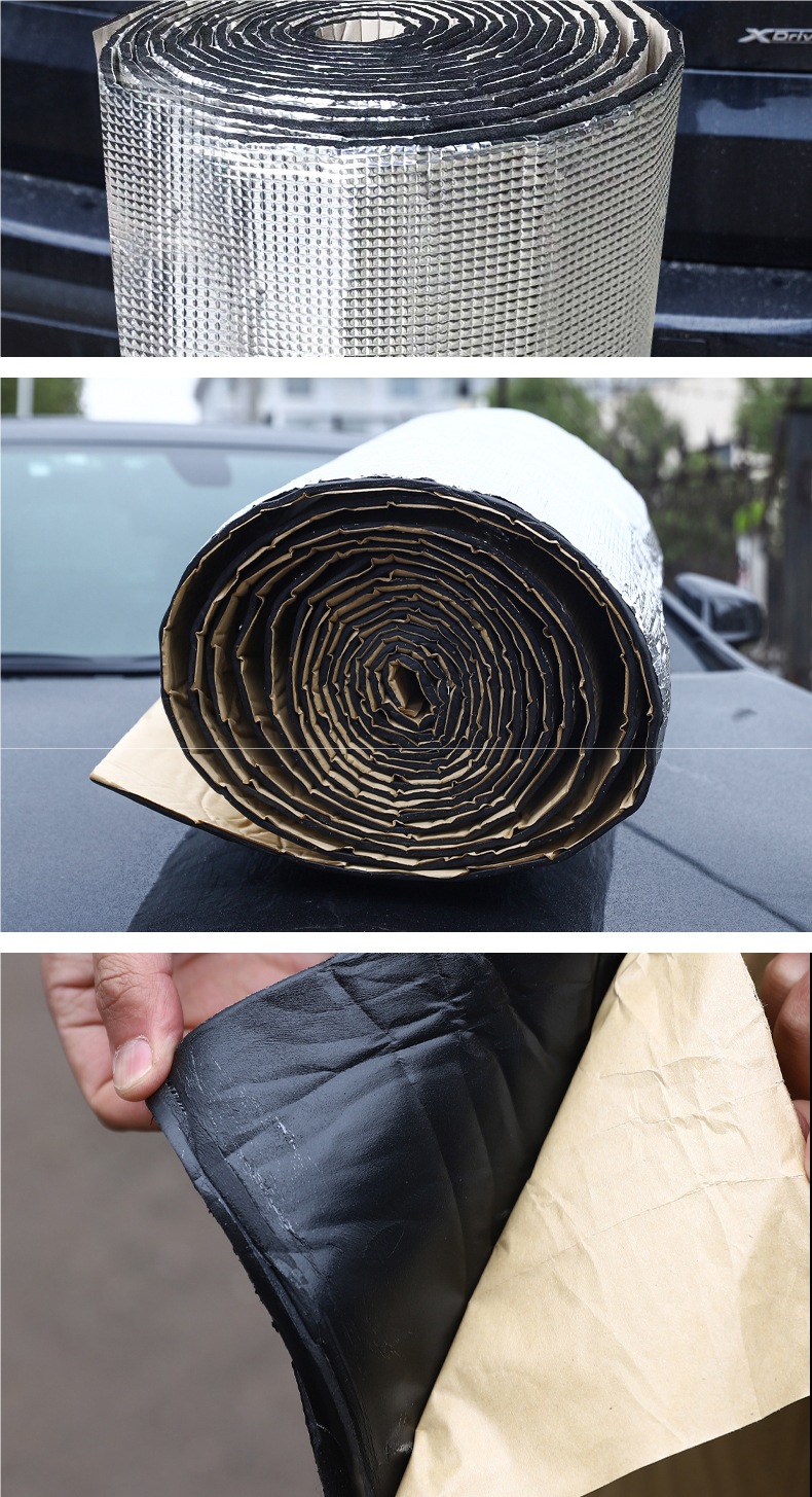 Car Hood Self-Adhesive Insulation Cotton Sound Insulation Cotton High Temperature Resistant Fireproof Silencer Super Strong Van Large Truck