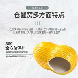 仓鼠陶瓷窝大号金丝熊散热小屋窝房花枝鼠夏天降温消暑仓鼠用品