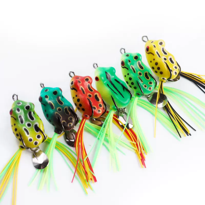 跨境路亚假饵小雷蛙远投款双钩假饵3.5g3cm渔具用品新款鱼饵批发