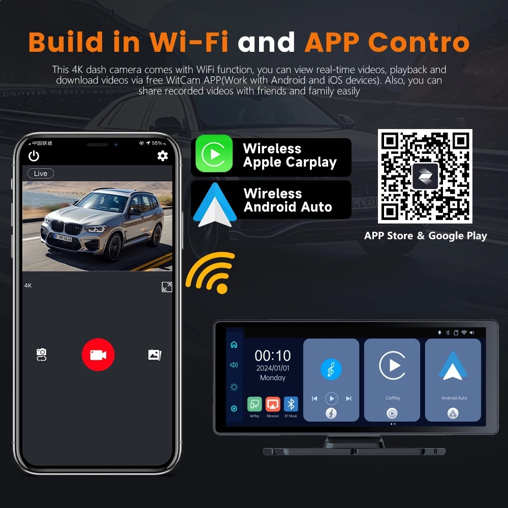 8.1inch Carplay Smart Screen Android Car Central Control Navigation Multimedia Video Player All-In-One Device