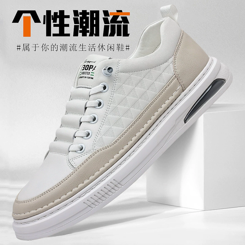 Мужская обувь из 100% натуральной кожи, весна и осень, новая мужская кожаная обувь, мужская кожаная повседневная обувь, Универсальная мягкая кожаная модная обувь в Корейском стиле