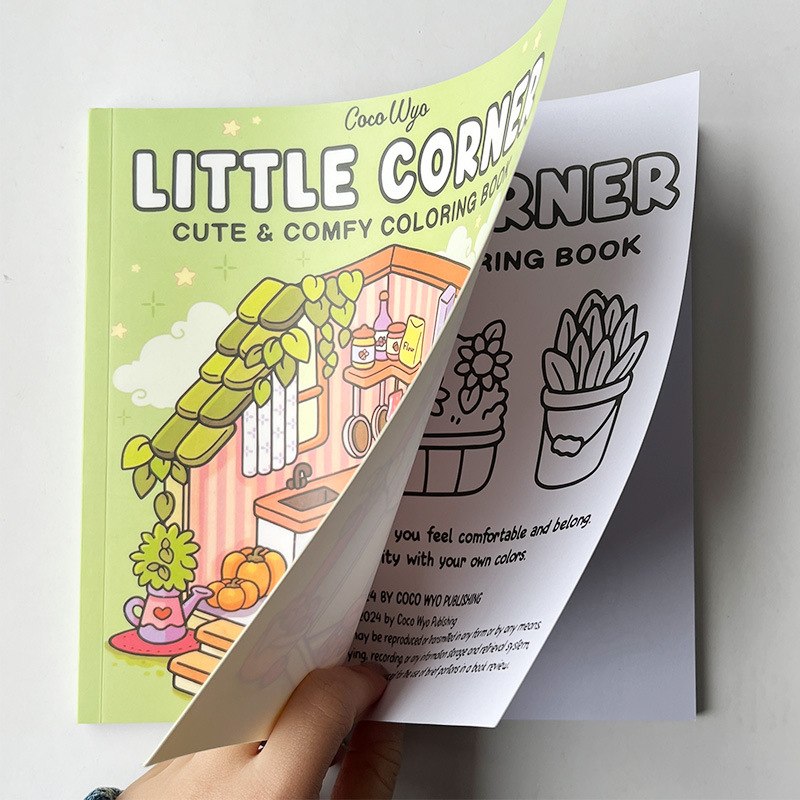 跨境新品Spooky Cutie Coloring Book Paperback青少年卡通涂色本-阿里巴巴