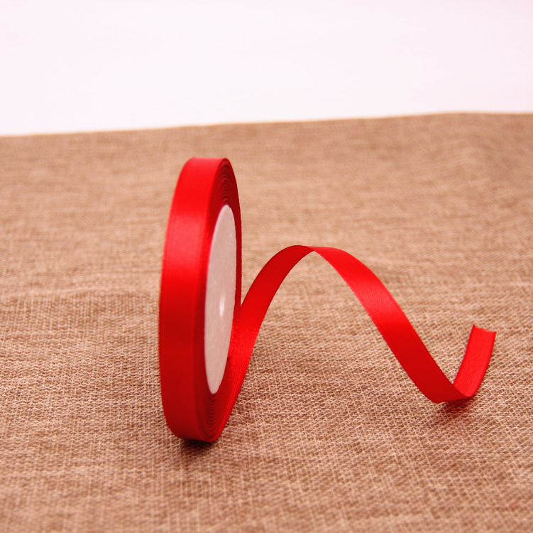Cintas rojas de seda, cinta de cinta roja, cinta de boda, cinta de cinta