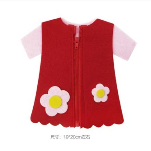 幼稚園の手作りdiy小班区域材料知育区不織布自作糸通しボタンファスナー遊具|undefined