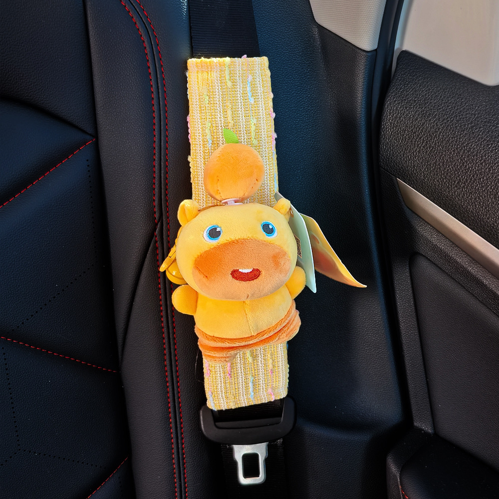 Protector de Hombro de Capibara para Cinturón de Peluche Decorativo para Automóvil