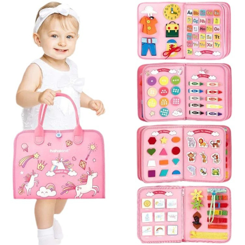 Junta de aprendizaje de educación temprana para niños pequeños modelado tridimensional desmontable fieltro libro tranquilo niños ocupados edición mayorista de educación temprana puzzle