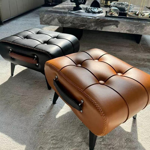 Hand-Held Stool for Home Entrance, Soft-Packed Cushion, Internet Celebrity Light Luxury Low Stool, Household Soft Seat, Adult New Style
