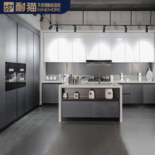 广东不锈钢橱柜定 制工厂 现代别墅装修 高端全钢家装全屋订制