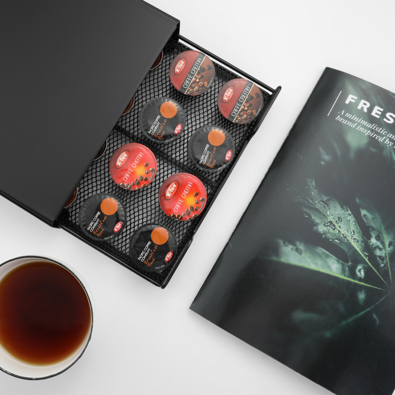 Cajón de cápsulas de café 20 cápsulas base de cafetera doméstica de hierro forjado Nespresso cápsulas de almacenamiento