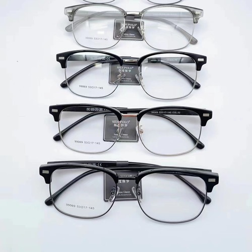 Fashionable oval eyebrow glasses frame for men, fashionable business glasses frame, Xiaohongshu hot selling same style eyebrow glasses for myopia