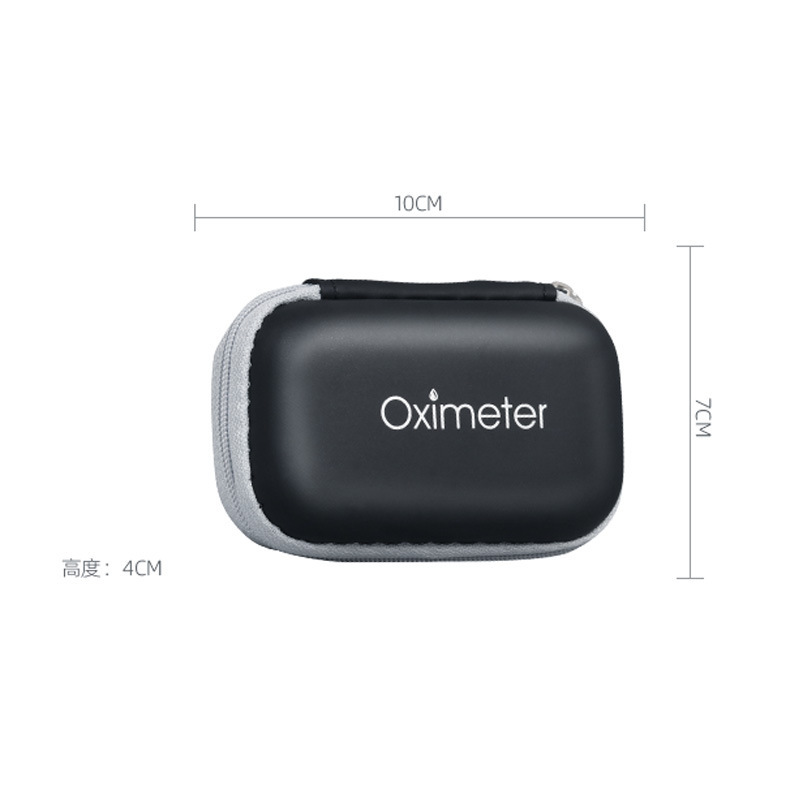 Bolsa de almacenamiento para oxímetro, caja de embalaje con cremallera sensible a la presión, estuche protector portátil anti-caídas de EVA neutro para dispositivos digitales. image 5