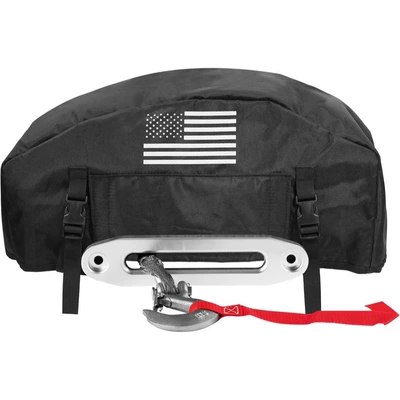 for winches, available in stock and – Spare wheel cover - black-wc03-black-flag