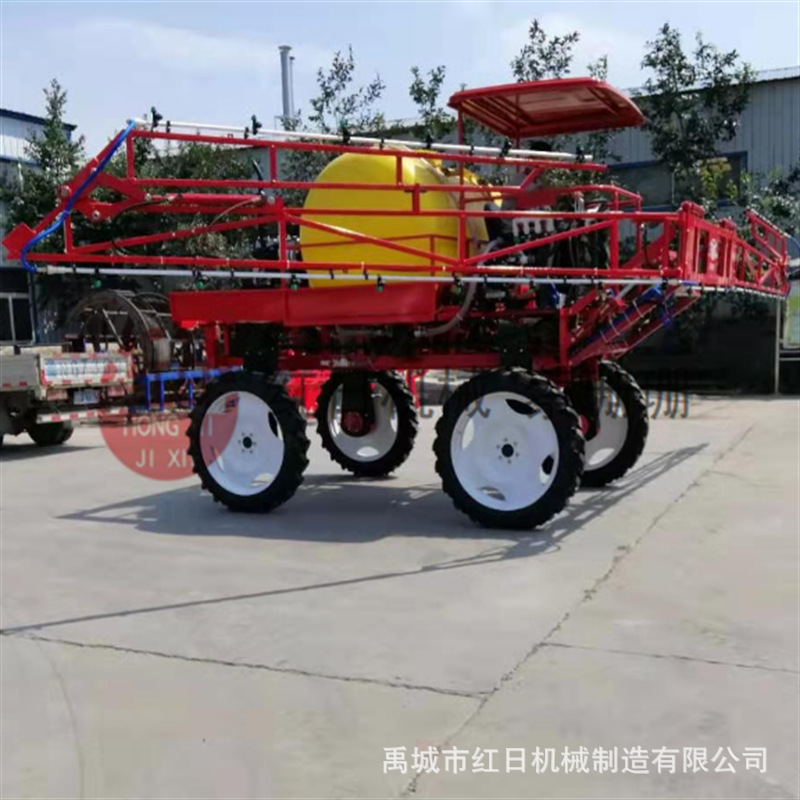 四轮打药机　四轮后悬式喷药机 自走式打药机玉米小麦打虫机