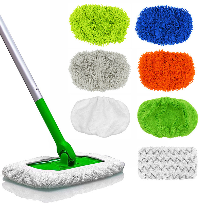 Suitable for Swiffer Sweeper Wet and Dry Mop Cloth Microfiber Mop Replacement Pad Mop Head