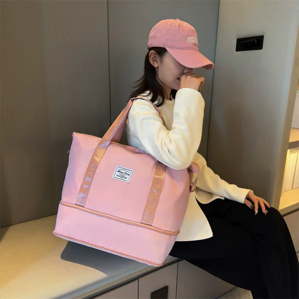 2025 Waterproof Travel Bag Dry and Wet Separation Sports Yoga Swimming Fitness Bag Student Short-Distance Business Trip Luggage Bag