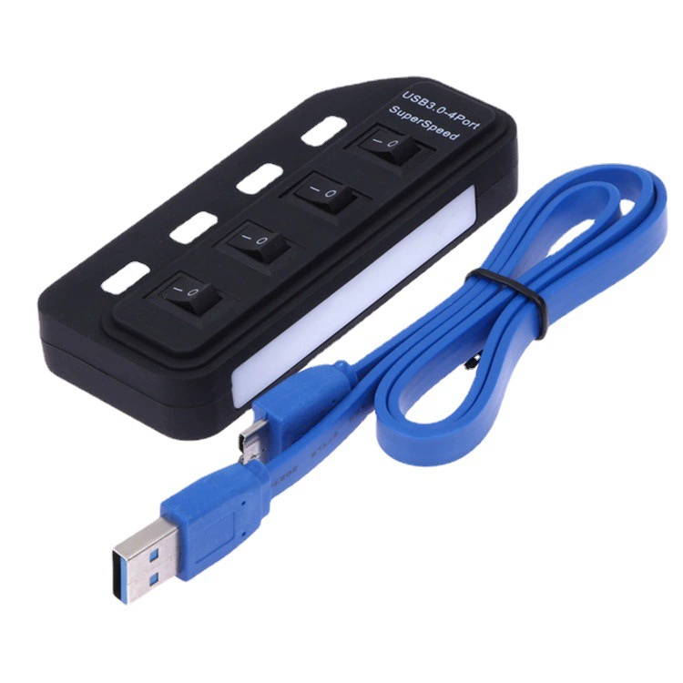 USB-разветвитель USB3.0 четыре отверстия хаб 4 лента независимый переключатель четыре порта 3.0 хаб USB полупроводник