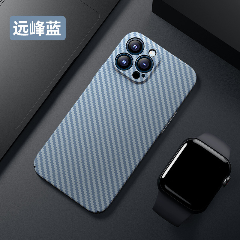 iPhone17ProMax、Apple14、カーボンファイバーパターンの新作耐衝撃ケース、15pro保護カバーに適用|undefined