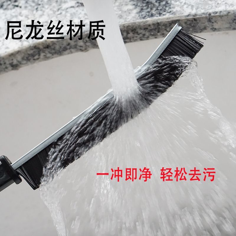 Multifunctional Bathroom Gap Cleaning Brush, Bathroom Door Gap Window Hard Bristle Brush, Long Handle, Long Strip, Household Narrow Gap