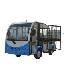 齐齐哈尔市大学校园摆渡车11座带空调客户接待车楼盘看房车图片