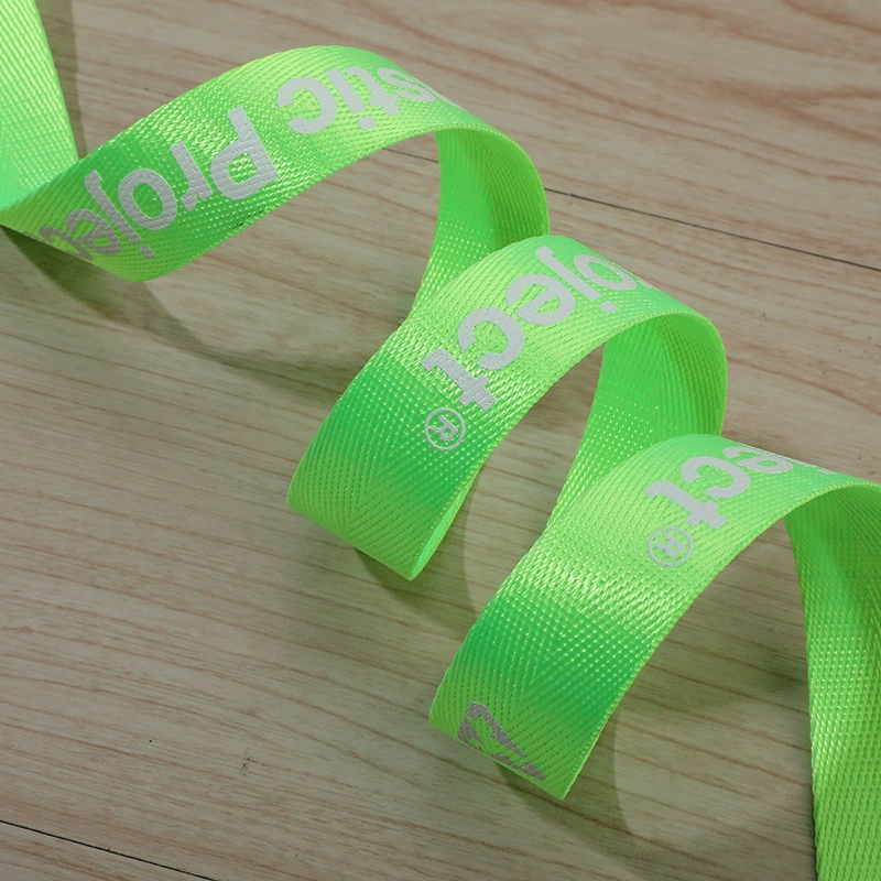 Fluorescence nylon tape, 4cm, increased thickness, polyester, wholesale
