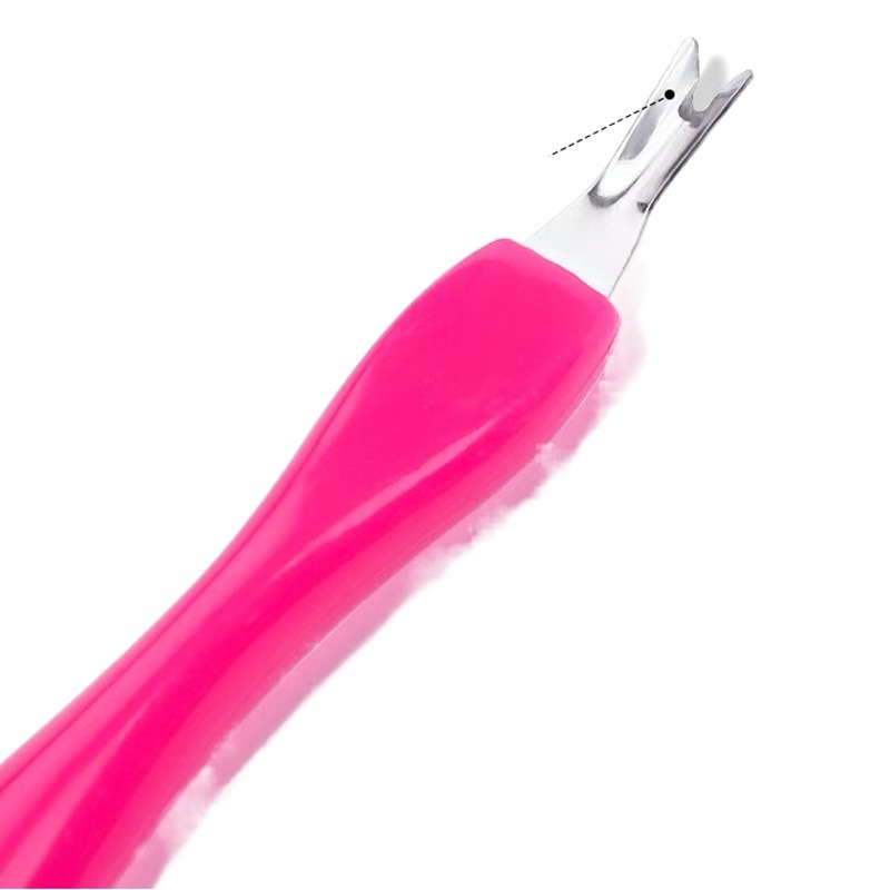 Stainless steel dead skin push dead skin fork dead skin steel push exfoliating manicure removing dead skin shovel nail file nail art tool