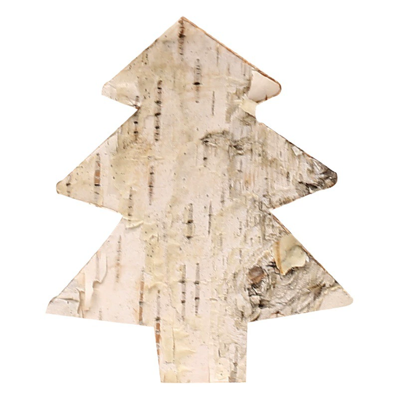 Кора коры пятиконечная звезда сосна деревенские Рождественские декоративные подвесные украшения ремесла Береста сырье