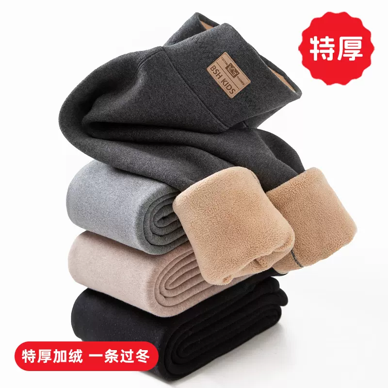 女童特厚加绒加厚打底裤儿童冬季高腰外穿裤子宝宝保暖裤棉裤A类