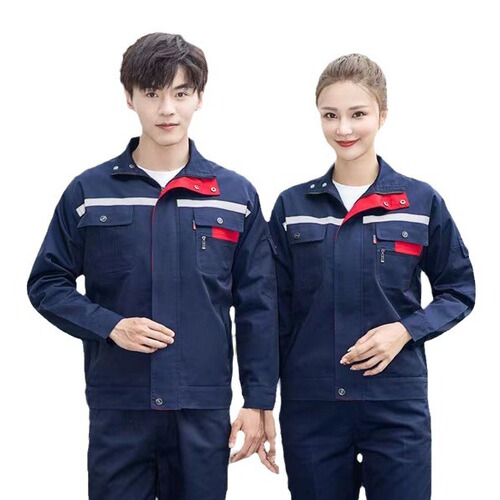 Men's Spring and Autumn Work Uniform Set Automotive Repair Clothes Workwear Durable Factory Clothes Long-Sleeved Workwear Protective Clothing Top Wholesale