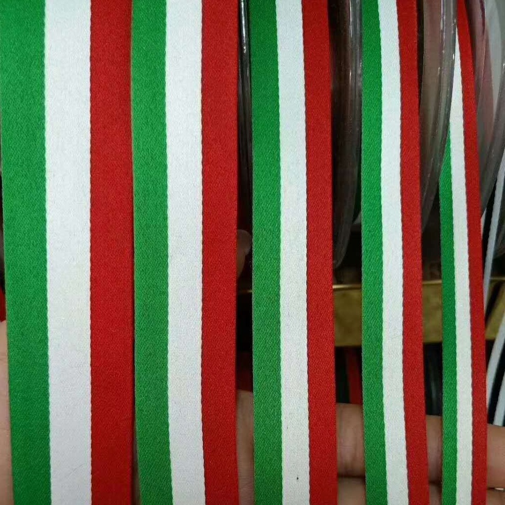 100D banda de banda de poliéster densa tricolor banda de banda de banda de banda lateral ropa bolsa accesorios en stock al por mayor