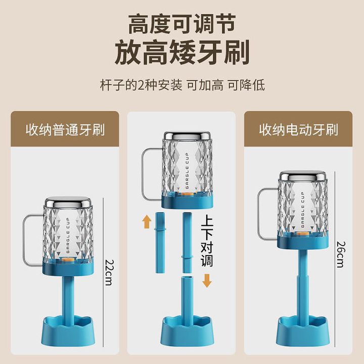 Youqin マウスウォッシュカップ、歯磨きカップ、歯ブラシ、電動歯ブラシ収納ボックス、学生寮アメニティセット|undefined