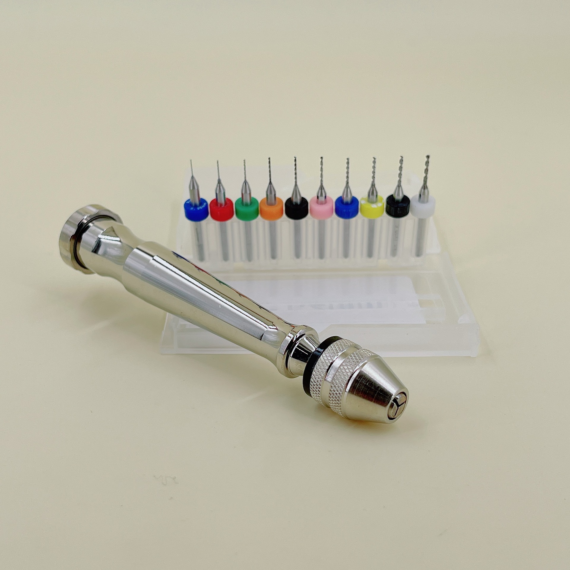 修表拿子 夹取零件钻孔 铝合金手动手捻拿子 钻头夹 钟表维修工具