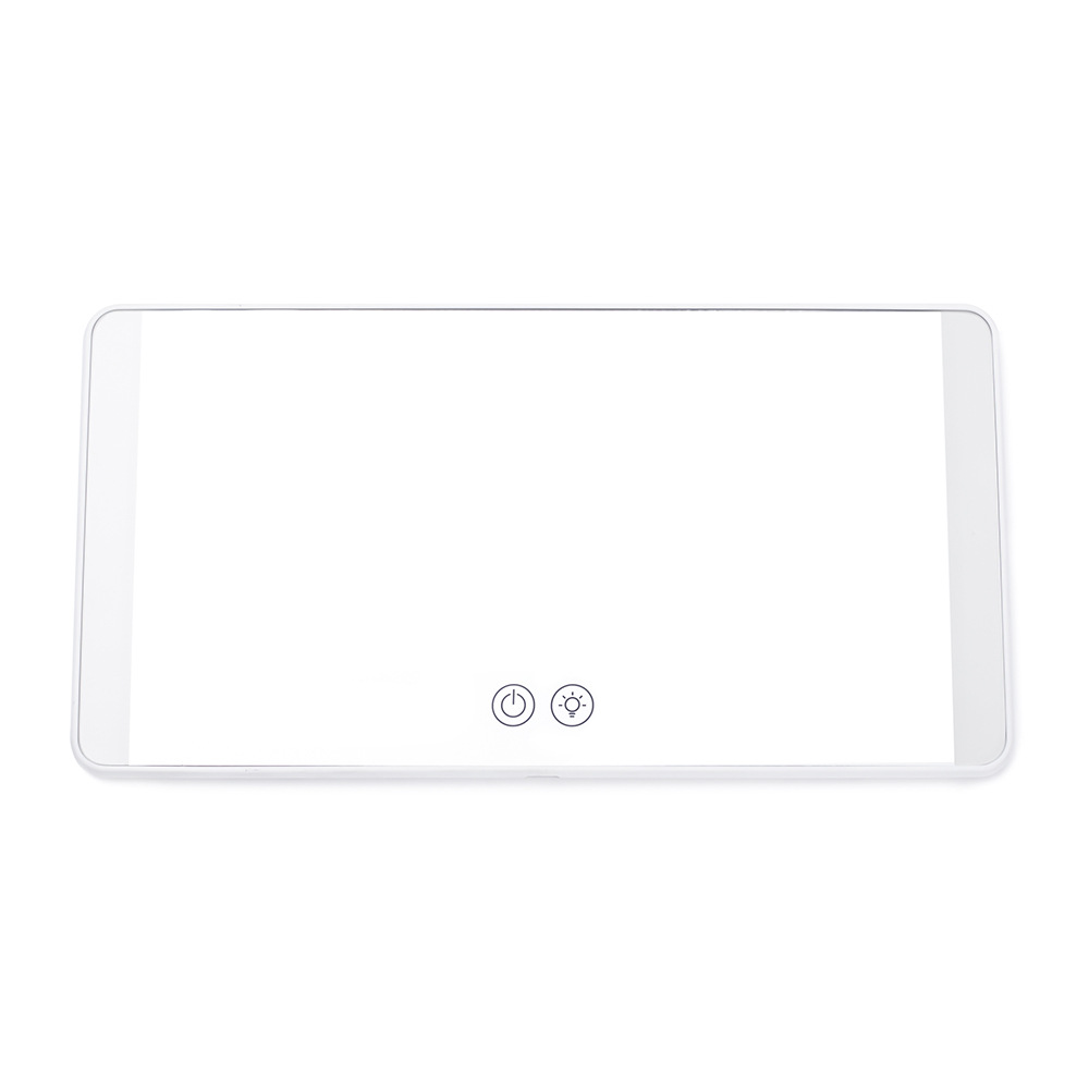 Car makeup mirror HD car LED with light dressing beauty sub touch mirror touch dimming car sun visor hanging mirror