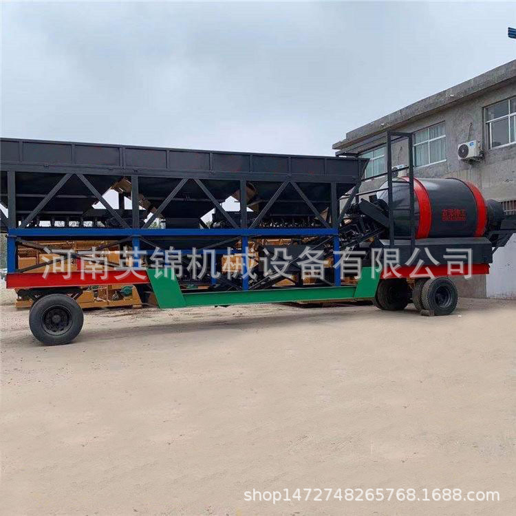 车载式搅拌站 移动式水泥搅拌站 建筑工程混凝土流动式搅拌站