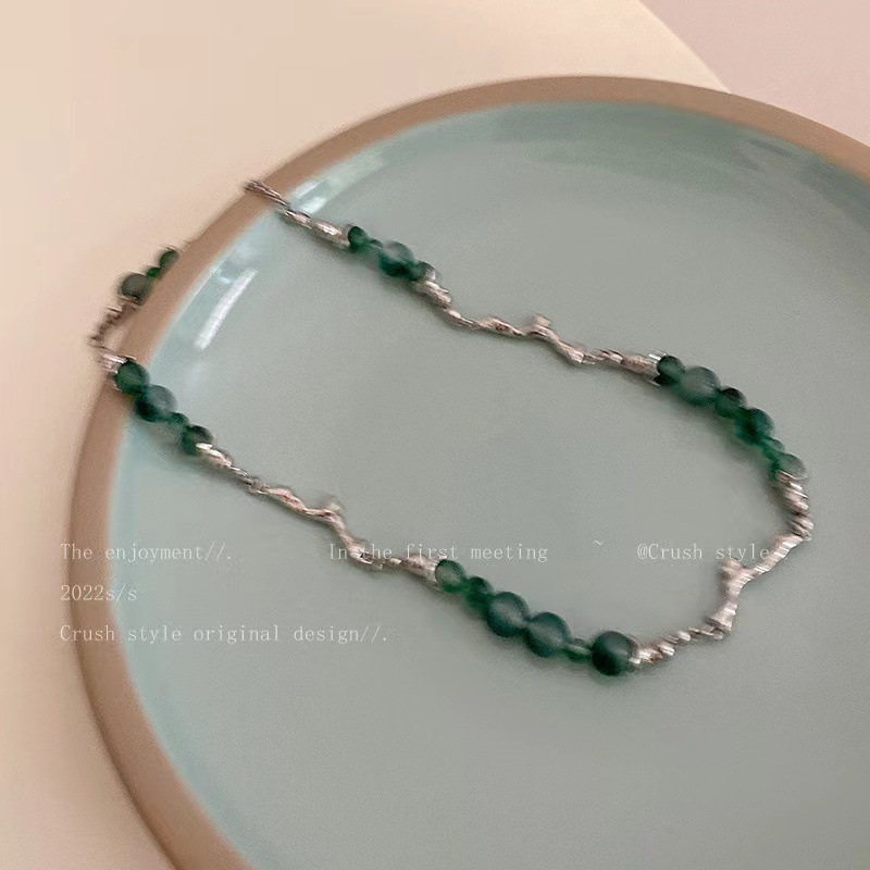 Fashion Geometric Titanium Steel Beaded 1 Piece