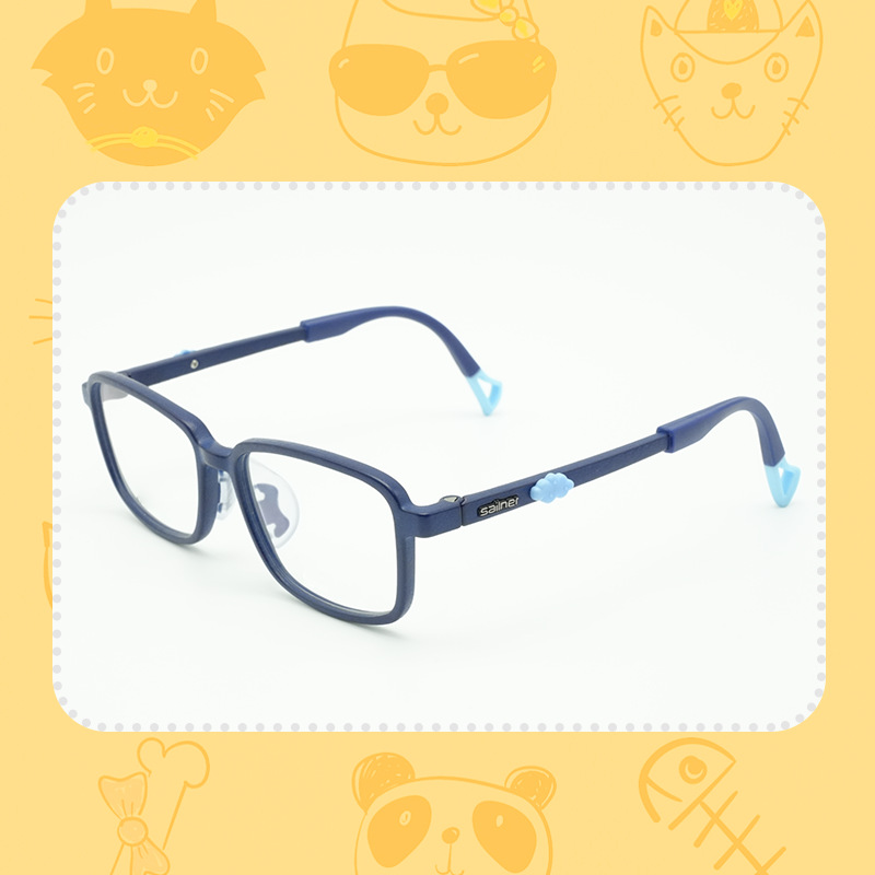 mikibobo3D Printing Eyeglass frame glasses men and women currency wear-resisting parameter blue