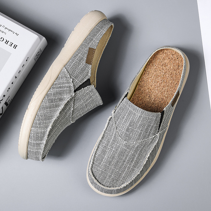 Verano transfronterizo más mocasines de tamaño ligero casual de los hombres cerrados del dedo del pie medias zapatillas slip-on zapatos de los hombres zapatos de conducción resistentes al desgaste