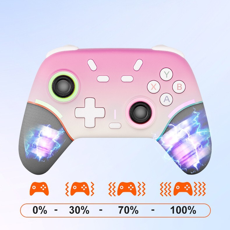 Nintendo Switch ゲームワイヤレスハンドルと互換性のある Switch 2 RGB ライト Bluetooth/2.4G ハンドル|undefined