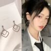 Geometric pendant, earrings