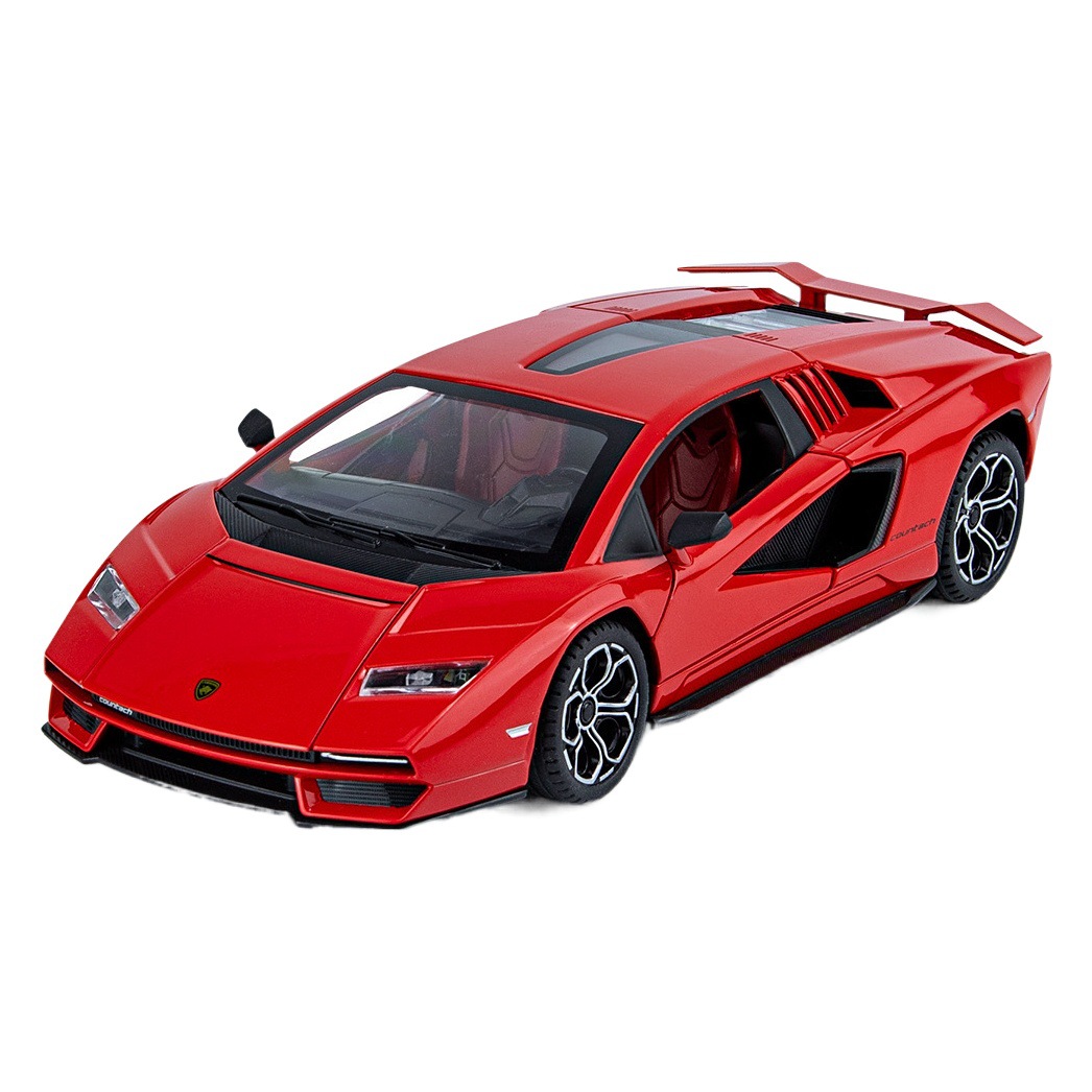 Weili aleación coche modelo 1:24 Daniel Lanbo lp800 coche deportivo 4 Puerta Abierta tire de sonido y luz 4 Puerta Abierta modelo de coche de juguete