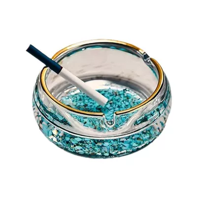 Car ashtray — Chinese Style Gold-Rimmed Ashtray Accessible
