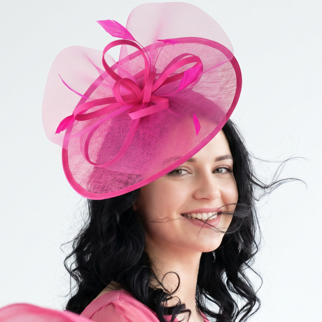 European and American creative bow hair accessories, imported linen personalized bridal wedding banquet ball feather headwear wholesale